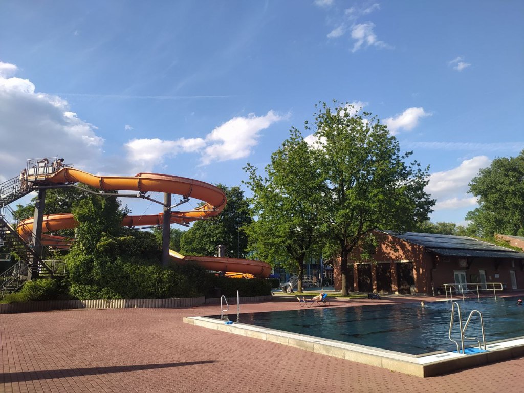 Riesenrutsche in der Schwimmschule Landshut